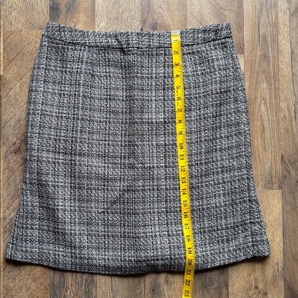 Jaclyn Smith gray and white tweed skirt size 10 - Picture 4 of 7